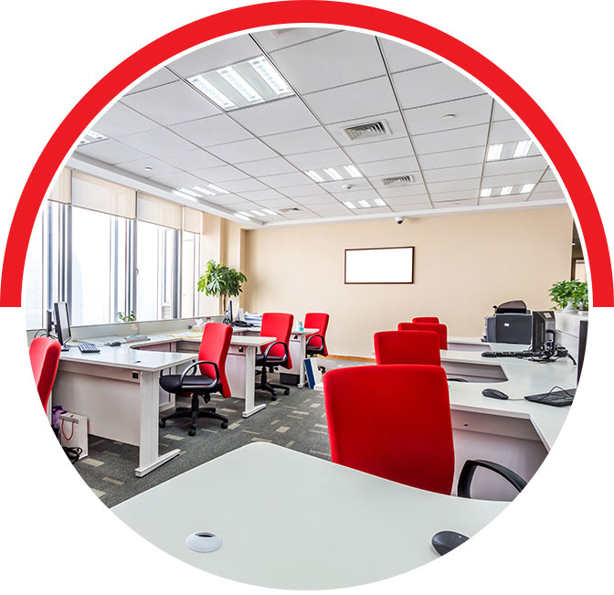 A clean workplace promotes productivity A clean workplace promotes productivity